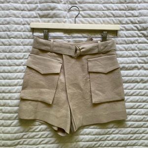 NWT Maje Linen Cargo Skort/Shorts